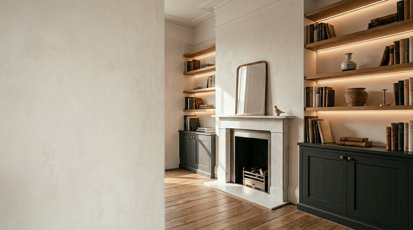 Alcove shelving — TB&D Construction carpentry service