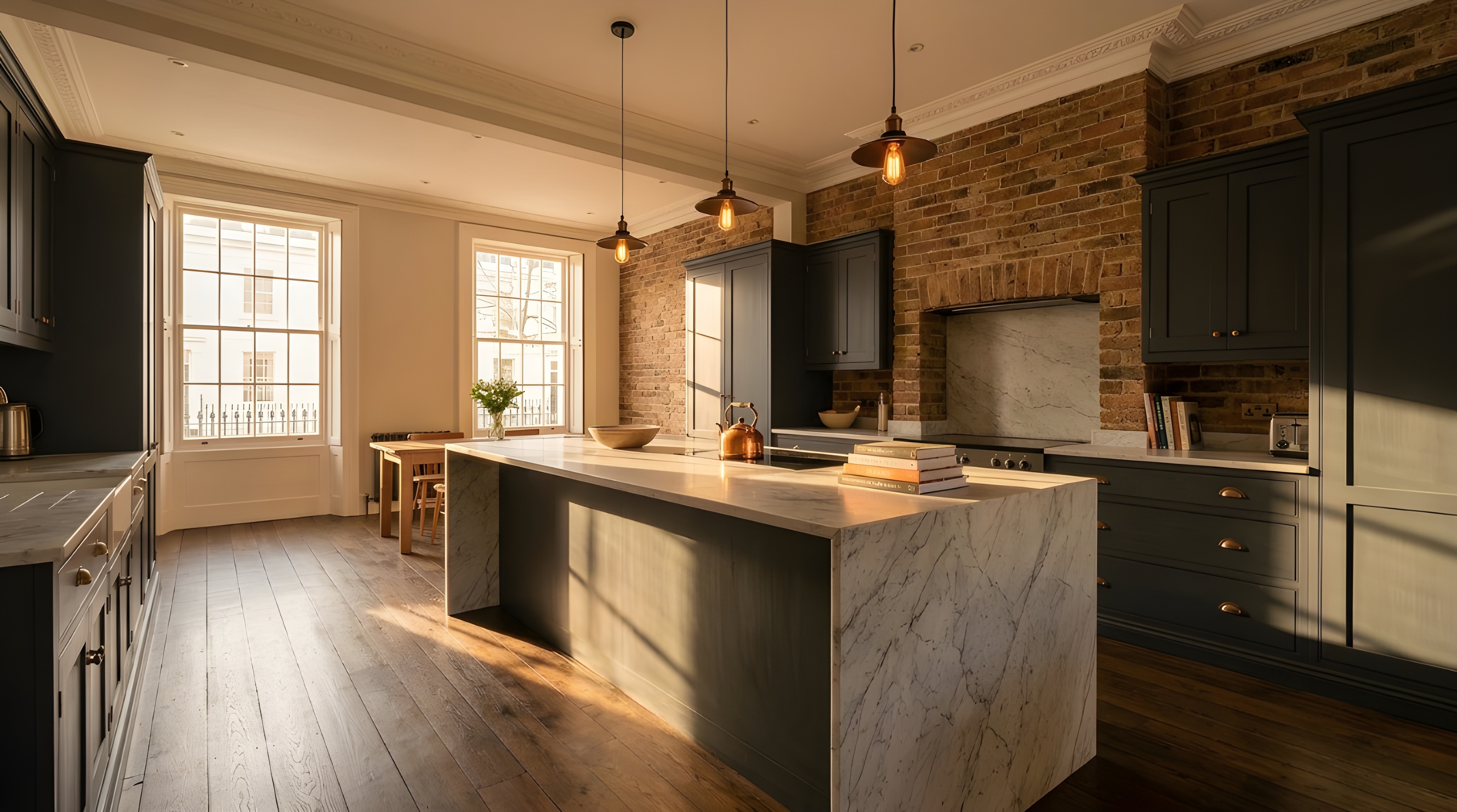 Fully renovated Victorian terrace in Islington — restored period features with a modern kitchen and lounge